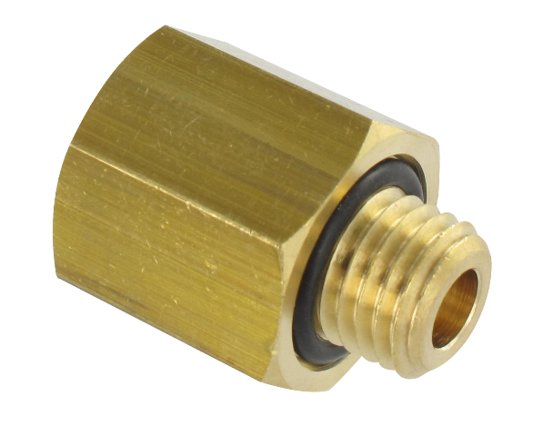 Adapters cylindrical male/female in brass for braking systems Pneumatic push-in fittings