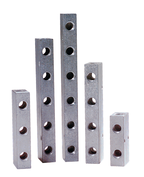 Aluminium distribution frames 2 inputs 1/2 outputs 3/8 Distribution frames in aluminium