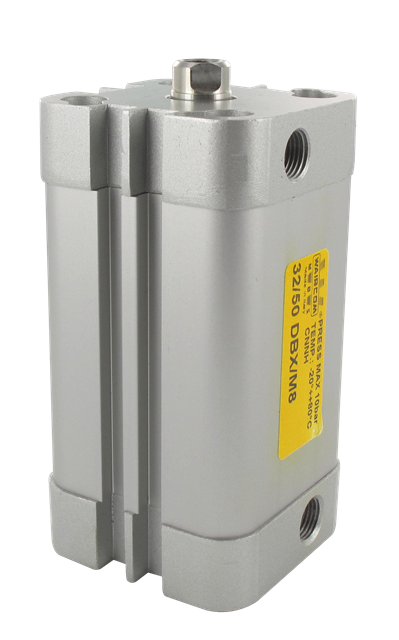 Compact pneumatic cylinders ISO 21287 single acting magnetic rod