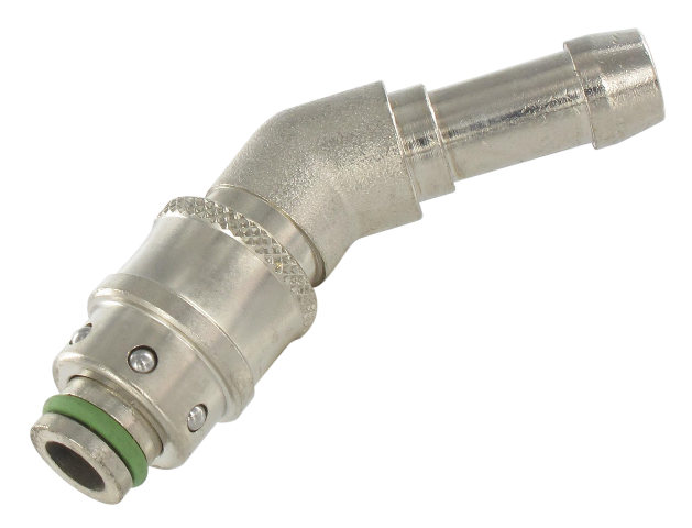 Coupleur moule injection plastique DN8 coudé 135° tuyau D10 400 - Coupleurs/Raccords rapides pour moules d'injection plastique