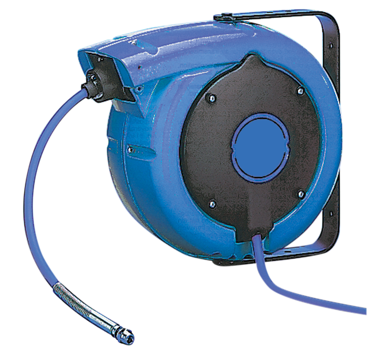 Enrouleur tambour fermé tuyau Ø8X13 longueur 10+2m bleu Réseau d'air et équipements d'atelier