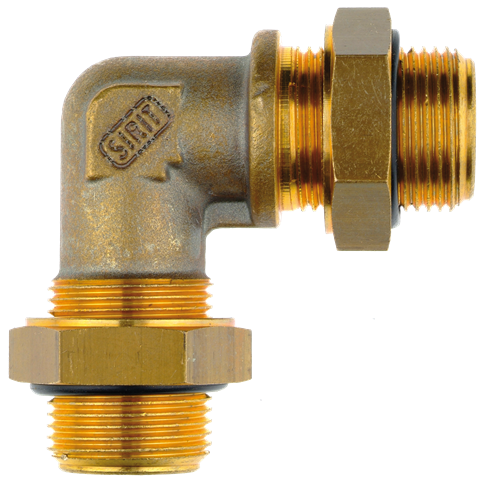 L push-in fittings face seal in brass  for braking systems Pneumatic push-in fittings