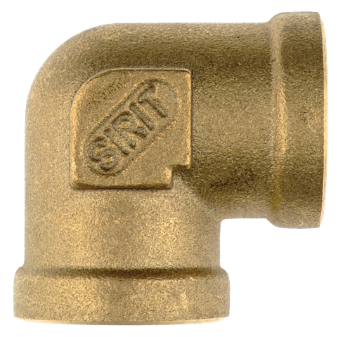 L push-in fittings female/female in brass for brake systems Pneumatic push-in fittings