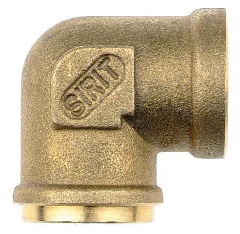 Push-in fittings threaded swivel in brass for brake systems Pneumatic push-in fittings