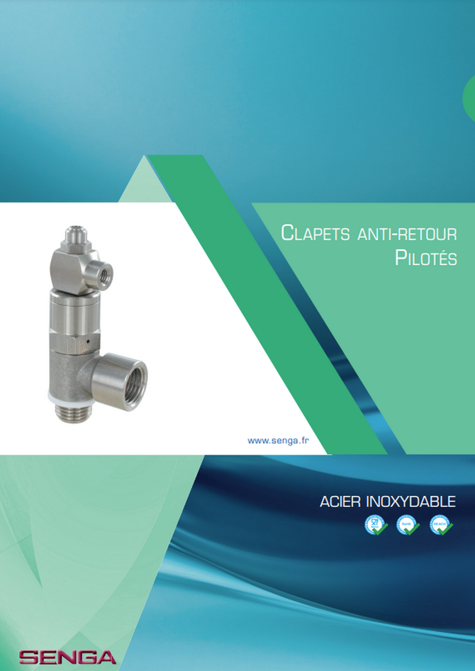 Pilot operated check valves in stainless steel - Version SR-22-4-1663-A
