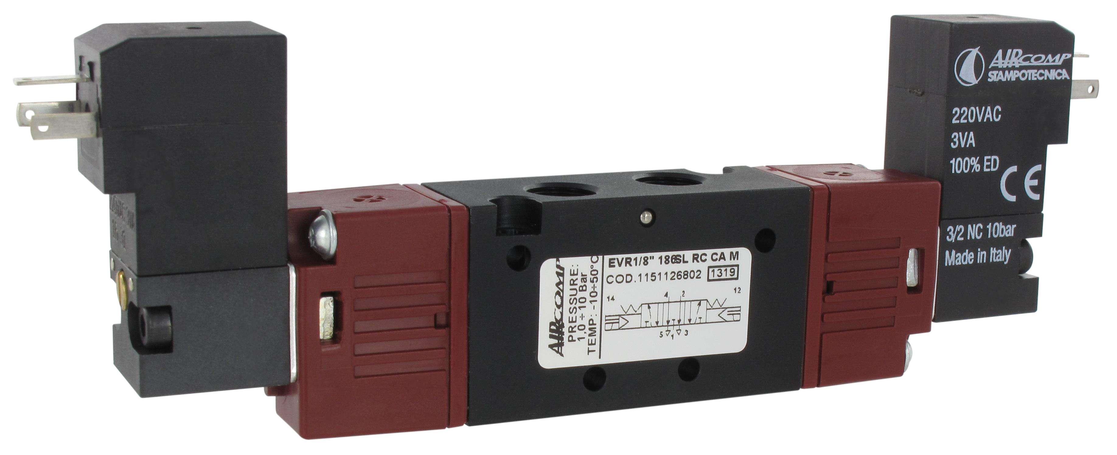 Distributeurs électro-pneumatiques 5/2 bistables 5/3 115 (G1/8'' - 400 à 600 Nl/min) SENGA
