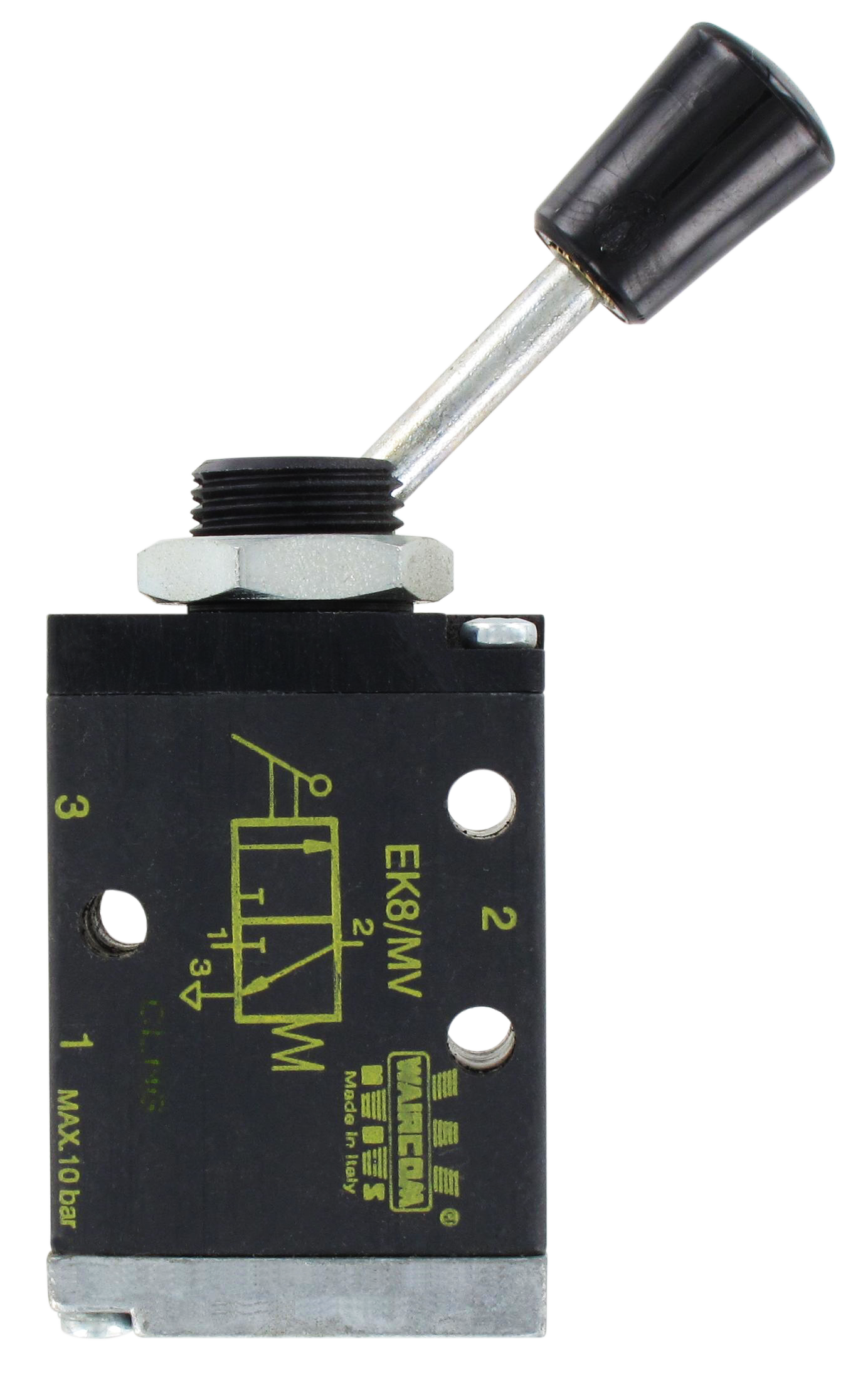 Pneumatic valves with axial lever - EK metal series (G1/8 - 480 Nl/min) 