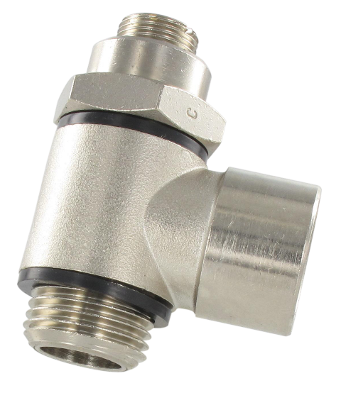Flow control valves - threaded outlet compact metal version for compressed air 