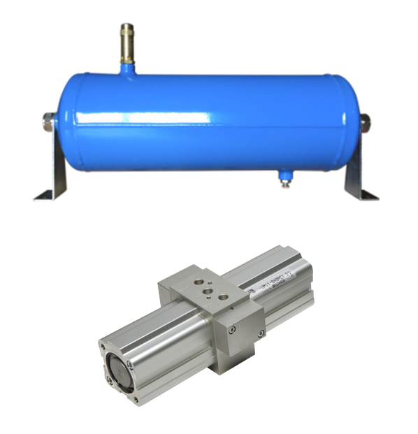 Pneumatic booster and air tank