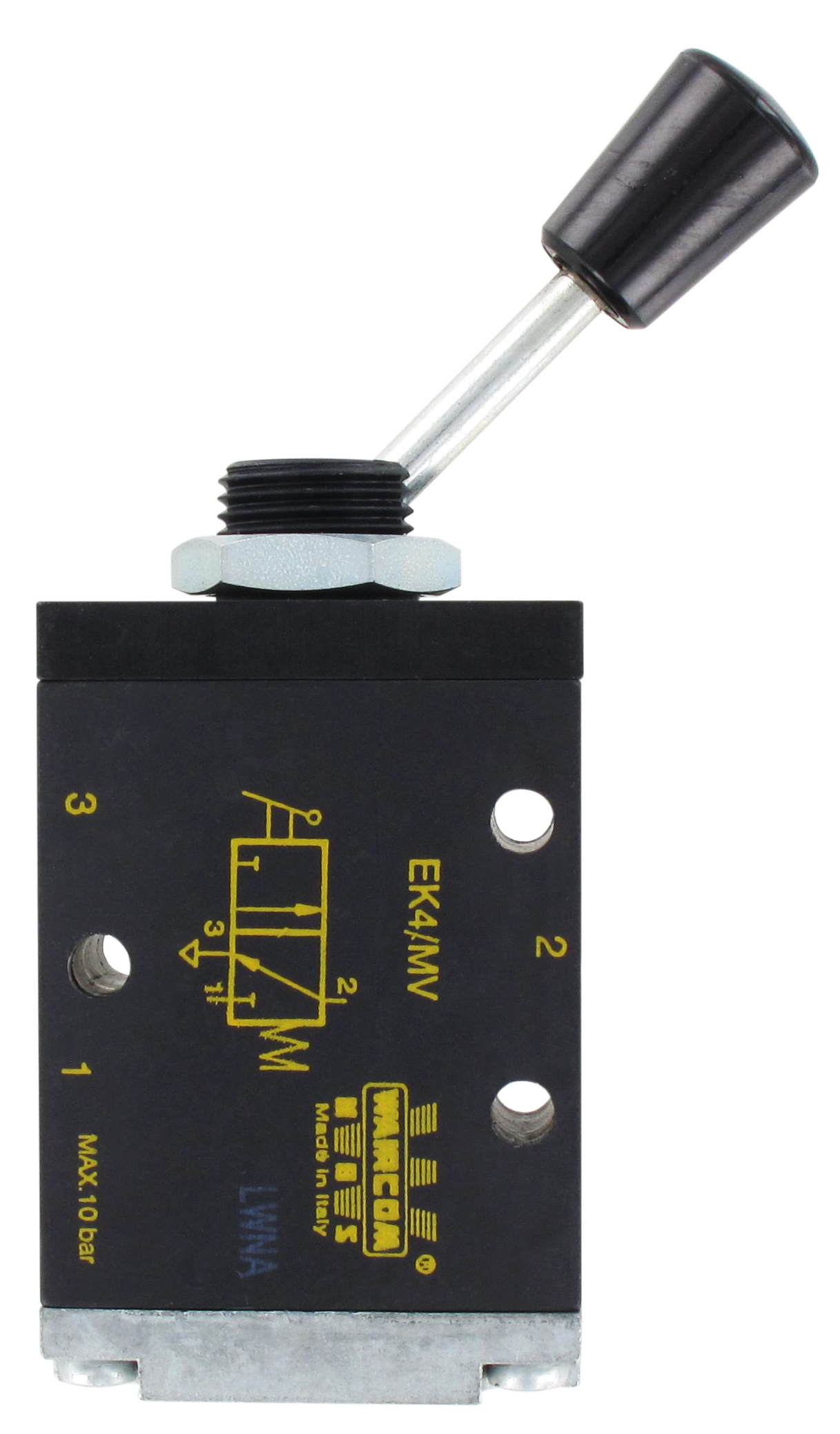 Pneumatic valves with axial lever - EK metal series (G1/4 - 920 Nl/min) - SENGA