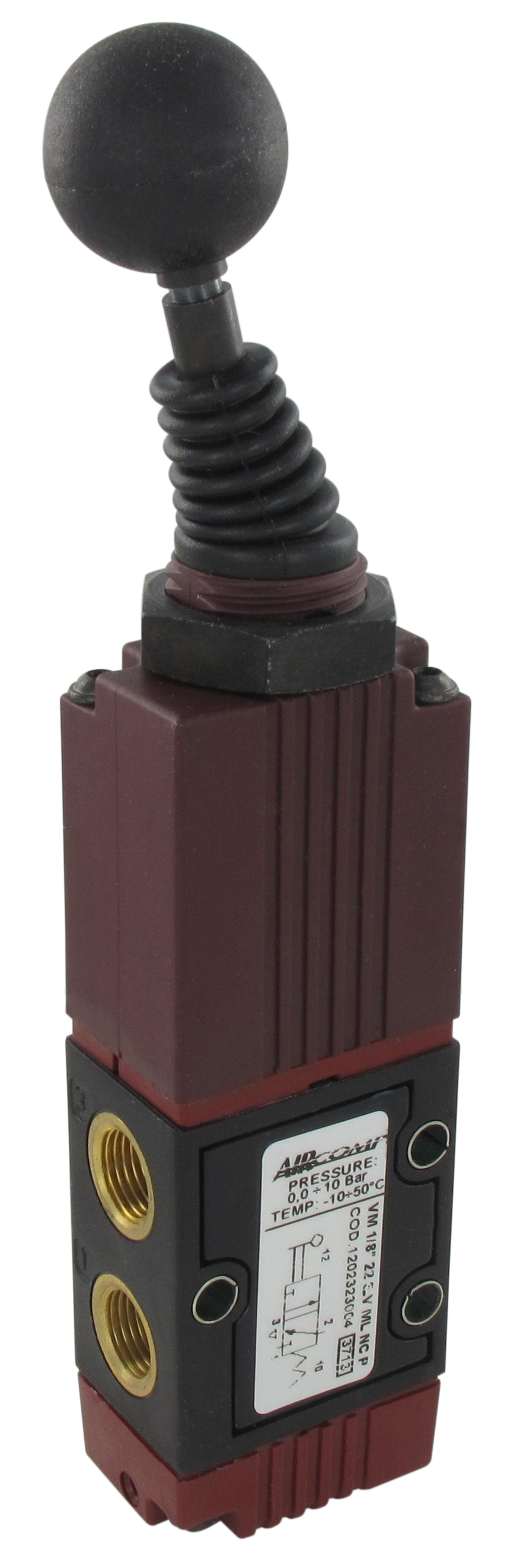 Pneumatic lever valves series 120 (G1/8 - 490 Nl/min) SENGA-AIRCOMP