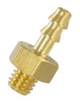 Hose connection fittings in brass and resin for compressed air