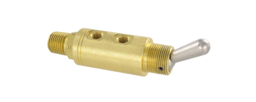 Pneumatic lever switches in brass - SENGA
