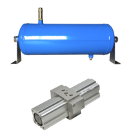 Pneumatic booster and air tank