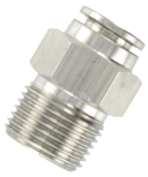 Push-in standard fittings in stainless steel
