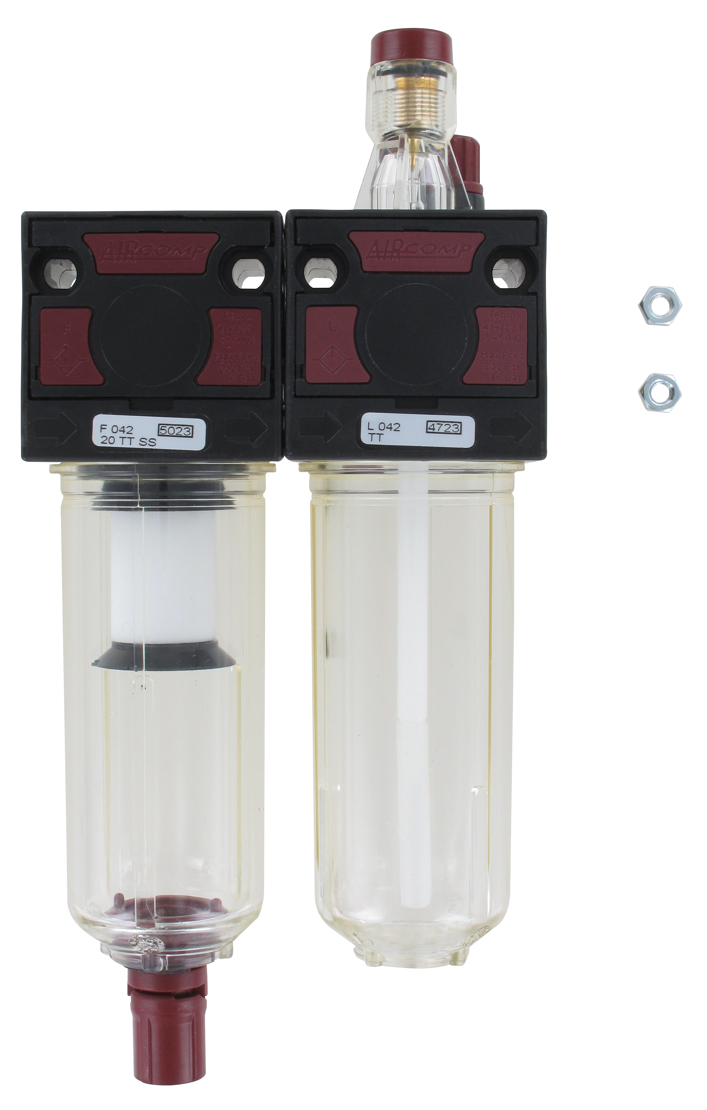 Filtre+Lubrificateur 20µ G1/4'' pour air comprimé Composants pneumatiques