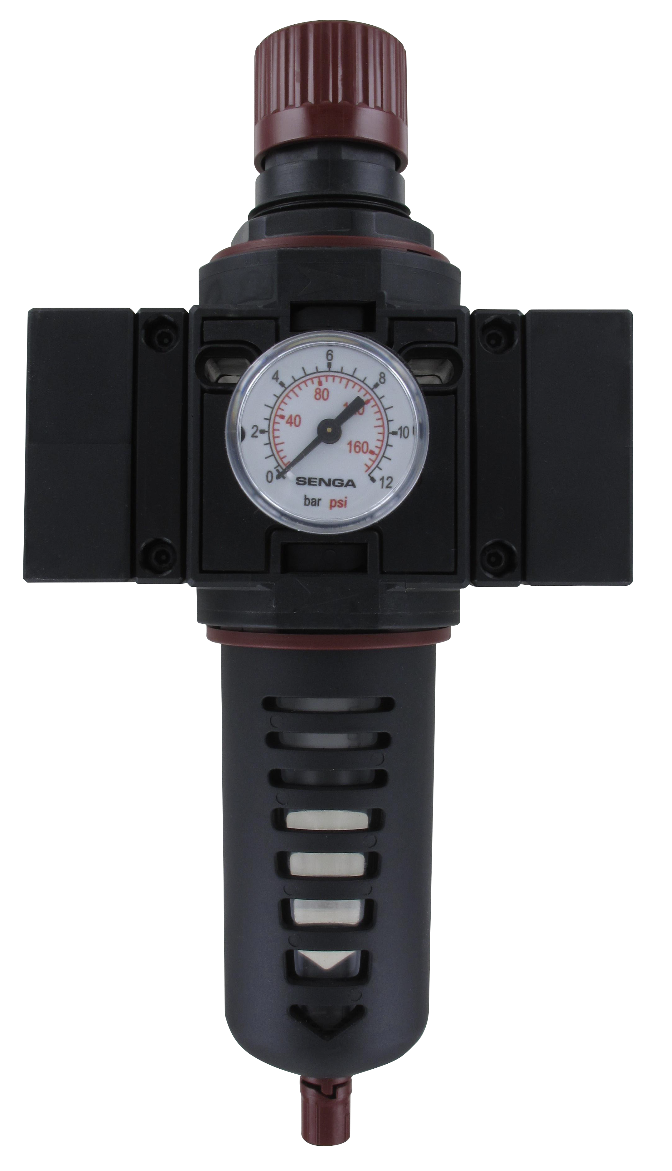 Filter regulator 3/4 0-8 bar with pressure gauge