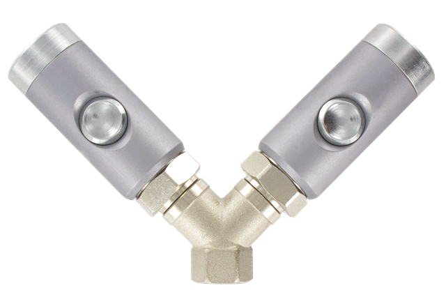 2-way manifolds ISO-B female cylindrical 5.5 mm bore
