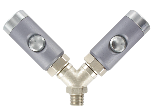 2-way manifolds ISO-B male taper 5.5 mm bore