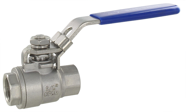 2-way pressure relief ball valve female / female BSP cylindrical 3/8