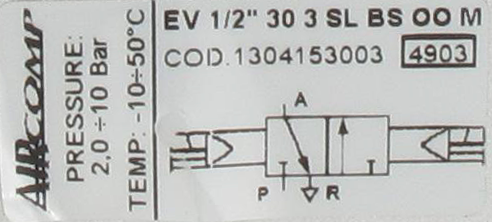 3/2 bistable electro-pneumatic dual control valve (G1/2'') Pneumatic valves