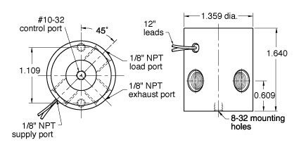 3/2 NO/NF 24VDC pilot valve Pneumatic valves