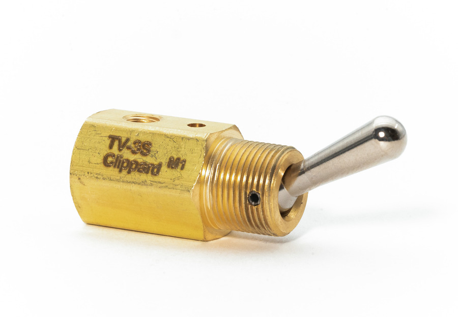 3/2-way bistable lever valve #10-32