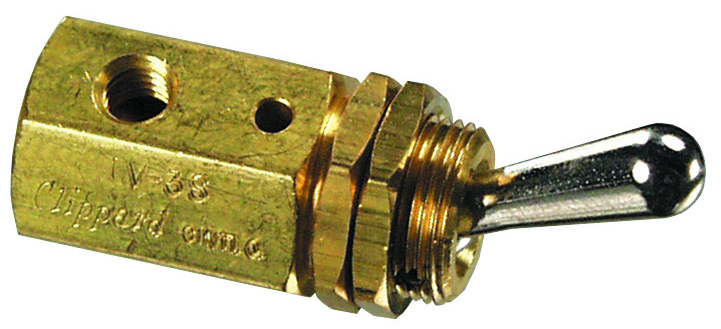 3/2-way bistable lever valve M5