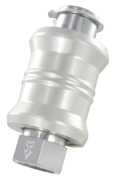 3/2-way sleeve valve in aluminum with nickel-plated brass body 1/4