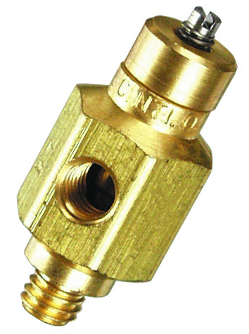 3° needle valve #10-32 slotted screw