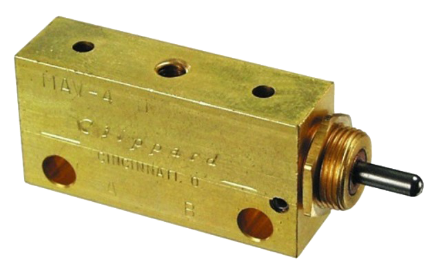 5/2-way monostable push valve #10-32 Pneumatic valves