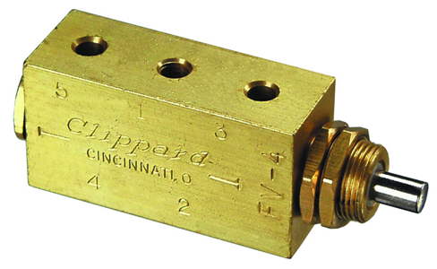 5/2-way push valve mono M5 Pneumatic valves