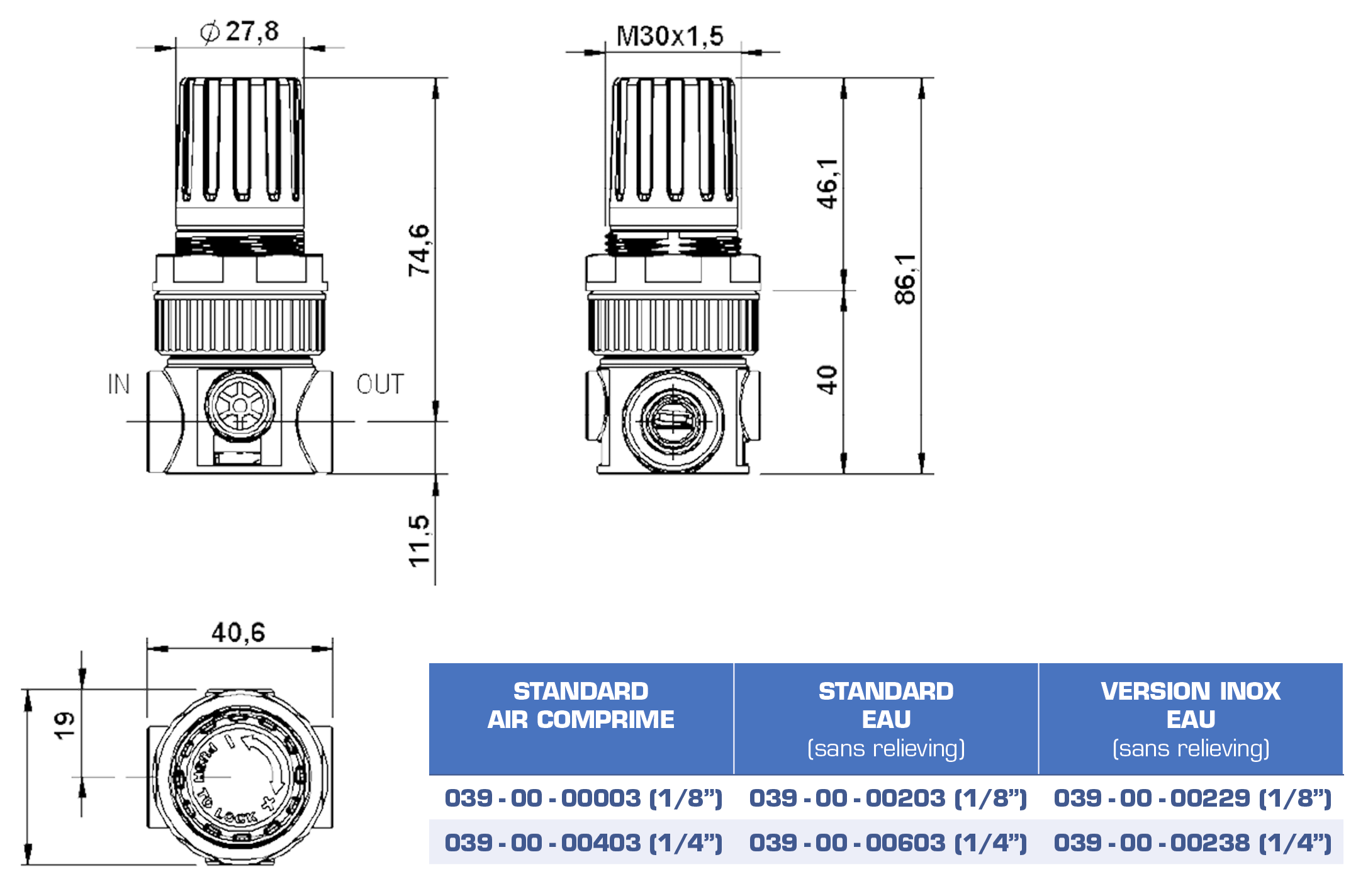 Reducteur de pression, régulateur de pression, détendeur - CO2, Premium  Micro Matic, 2 lignes | tireusesabiere.fr