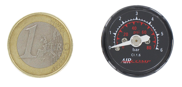 ABS pressure gauge dia 25 0-6 bar