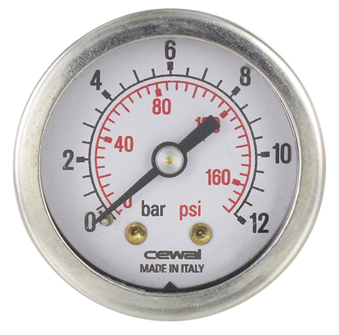 ABS pressure gauge dia 40 0-12 bar Pneumatic components