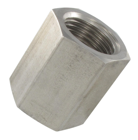 AISI 316Ti stainless steel cylindrical female/female sleeve 1/8 Standard fittings in stainless steel