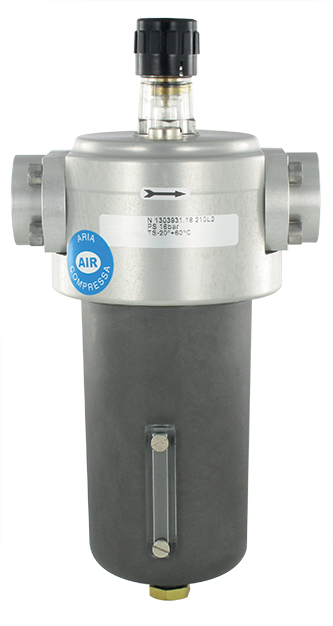 Aluminium lubricators for compressed air 500 cc FRL - metal series 210 (G3/4'' - G1'')