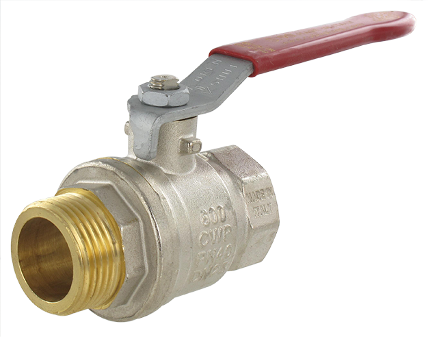 Ball valves male / female BSP cylindrical Nickel-plated brass ball valves