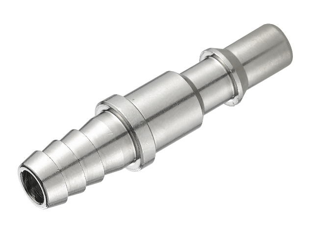 ISO-C profile barb connector plugs DN5,5 mm in zinc plated steel for compressed air