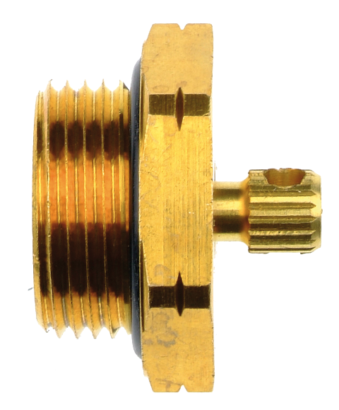 Bleed valve in brass for brake systems M22X1.5