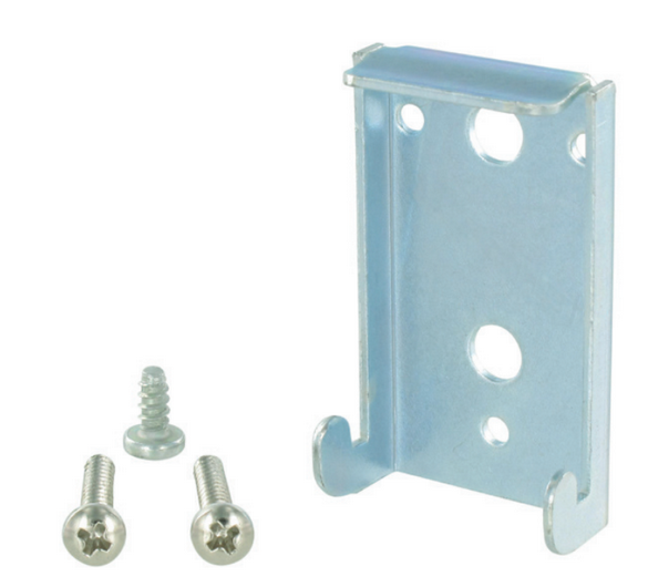 Bracket for mounting mini solenoid valves on DIN EN 50022 35x7 and 35x5 bars