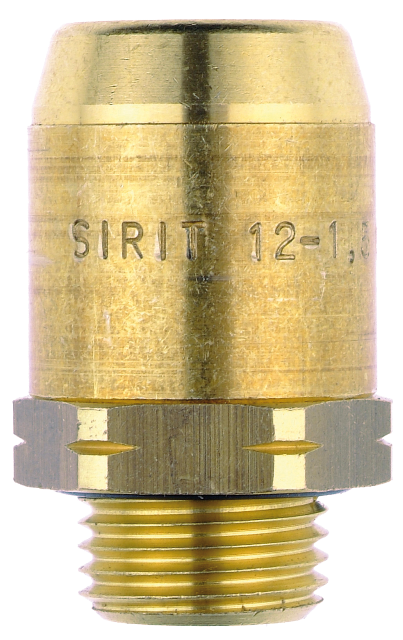 Brake system push-in fittings in brass straight metric with mounted o-ring
