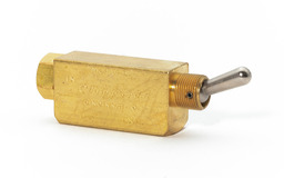 Brass valve with steel lever G1/8\" 3/2 bistable
