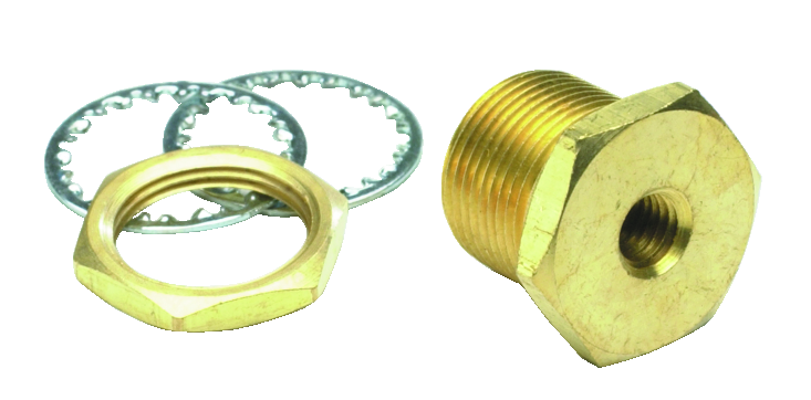 Bulkhead D. #10-32 raw brass Pneumatic valves