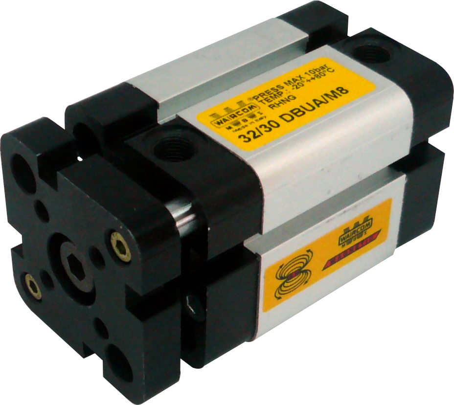 Compact double acting pneumatic cylinder magnet. anti-rotation rod Ø20 Stroke 40 mm BU - Compact pneumatic cylinders AFNOR NF E49-004