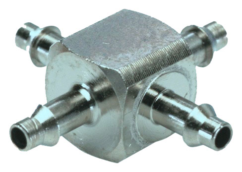 Cross barbed fitting T.1/16 \"X3-T.3/32 Pneumatic valves