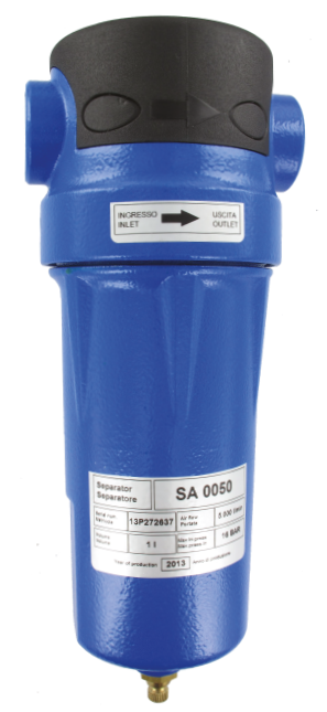 Cyclone separator 1/2\" 60 m³/H FRL - Filters Regulators Lubricators