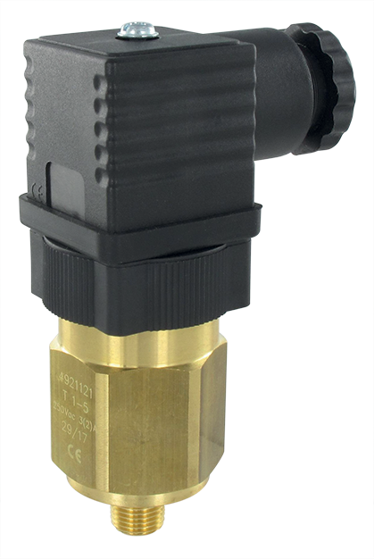 Steel pressure switch G1/4" 1-12 bar with diaphragm + changeover contact Pressure switches for pneumatics and hydraulics