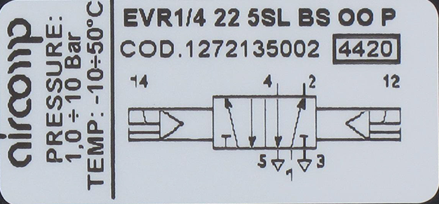 Distributeur à commande électro-pneumatique 5/2-G1/4 bistable Distributeurs pneumatiques