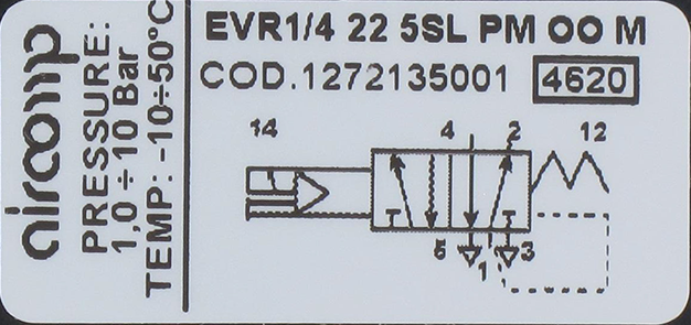Distributeur à commande électro-pneumatique 5/2-G1/4 pneu-méc.monostable Distributeurs pneumatiques